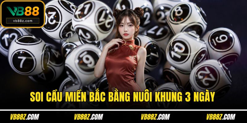 Soi cầu miền Bắc bằng nuôi khung 3 ngày